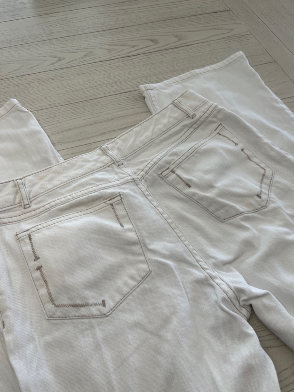 J. Jill Off White Women's Straight-Leg Jeans - Picture 4 of 7